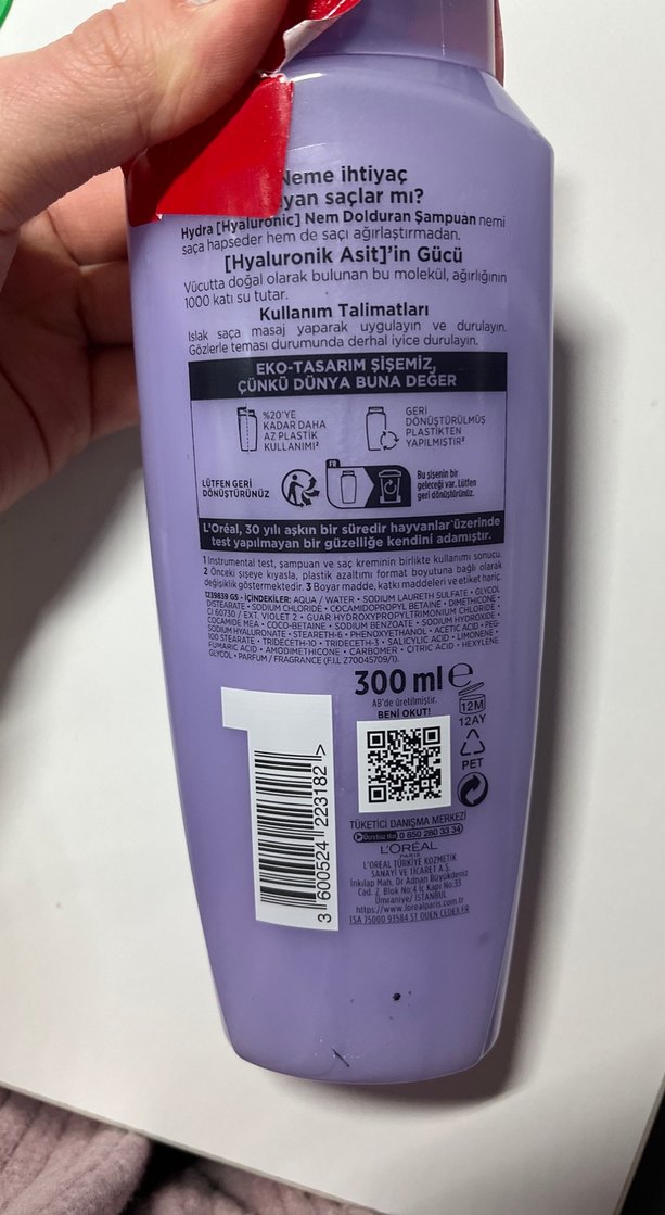 L'Oréal Elseve Hydra Hyaluronic Nem Şampuanı - Görsel 3