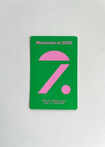  BTS Jhope Memories 2020 Photocard