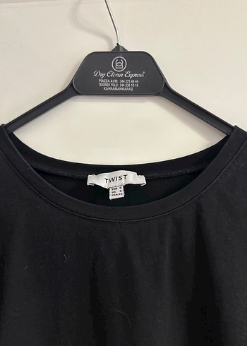 Twist Siyah Baskılı Basic Kadın Tişört