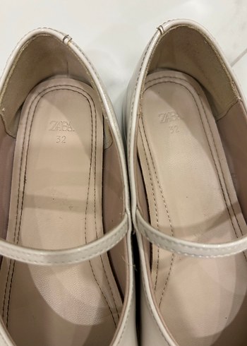 Zara Zara Kız Çocuk Beyaz Tokalı Babet