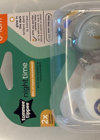 Beden beyaz Renk Tommee Tippee 6-18 Ay Gece Emziği 2'li