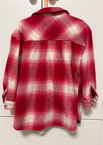 Zara Uzun Kollu Kalın Gömlek - Görsel 6