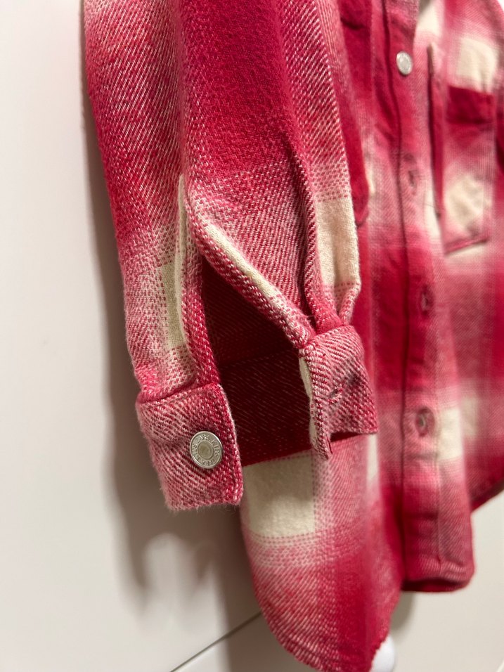 Zara Uzun Kollu Kalın Gömlek - Görsel 4