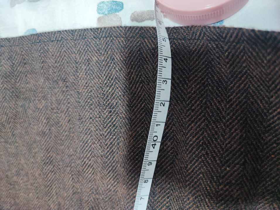 Kahverengi Midi Keten Etek - Görsel 5