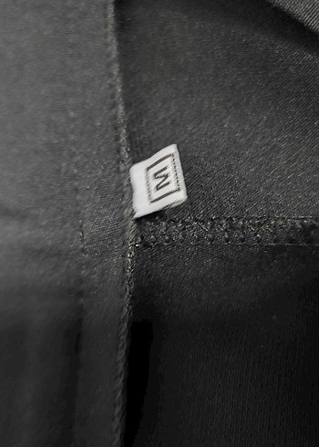 Siyah Kadın Kumaş Pantolon, Kemerli, Rahat Kesim - Görsel 3