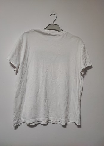 Beyaz Baskılı Tişört - Görsel 4