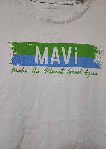 Beyaz Baskılı Tişört - Görsel 3