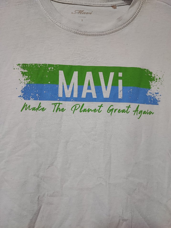 Beyaz Baskılı  Tişört - Görsel 3