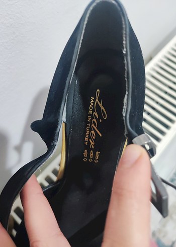 Siyah Platform Topuklu Kadın Ayakkabı - Görsel 4