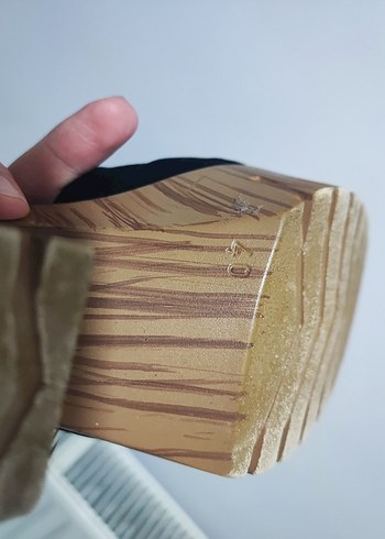 Siyah Platform Topuklu Kadın Ayakkabı - Görsel 5