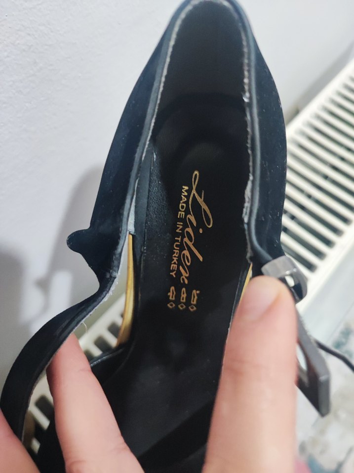 Siyah Platform Topuklu Kadın Ayakkabı - Görsel 4