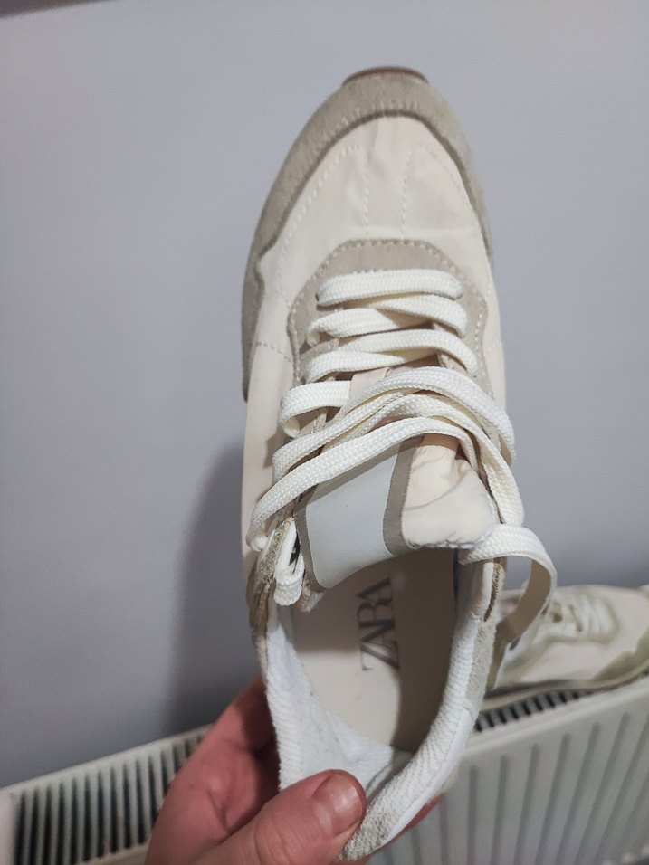 Beyaz Gri Kadın Spor Ayakkabı - Görsel 3