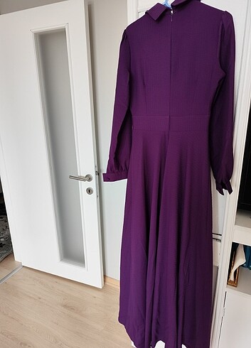 Tesettür mor elbise - Görsel 2