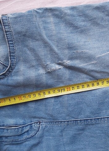 42 Beden mavi Renk Koton Mini Jean (Kot) Etek 