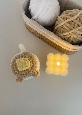 Amigurumi Pancake cat Peluş Oyuncak - Görsel 2
