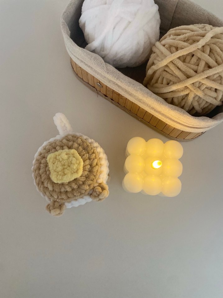 Amigurumi Pancake cat Peluş Oyuncak - Görsel 2