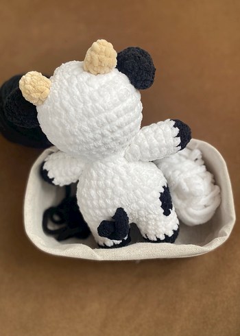 Amigurumi Peluş Oyuncak İnek - Görsel 2