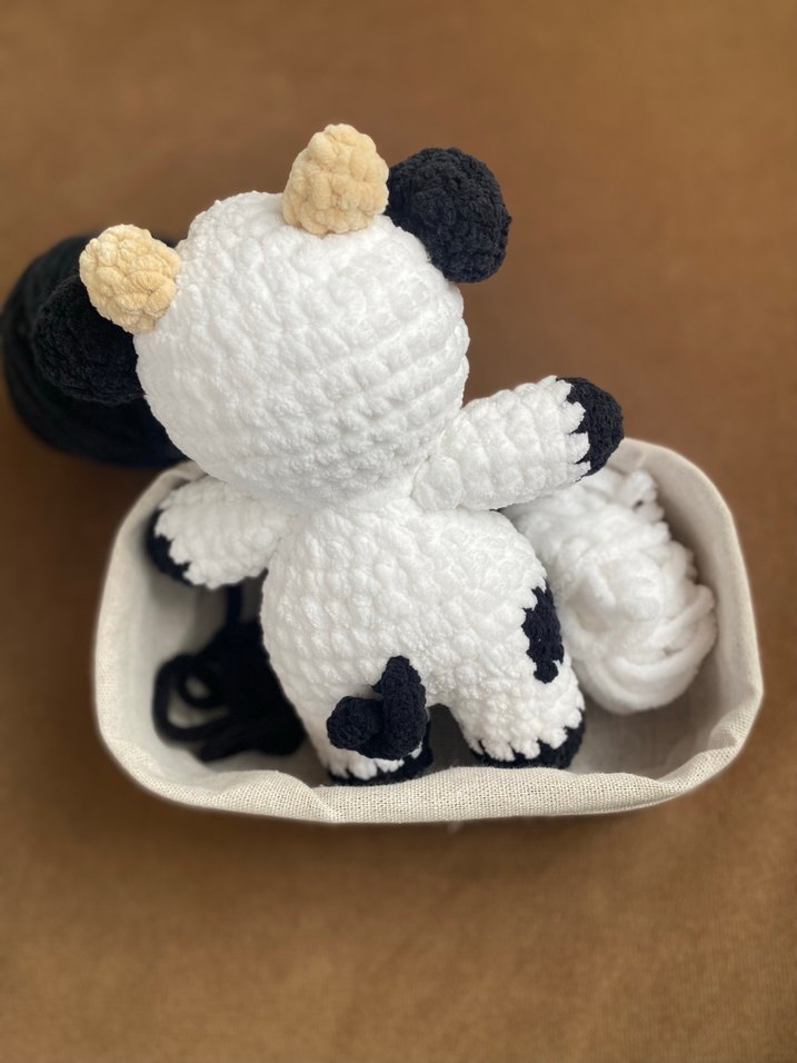 Amigurumi Peluş Oyuncak İnek - Görsel 2