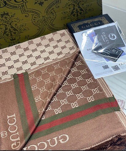 Gucci A kalite yün ipek şal