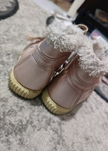 Kız Çocuk Pembe Kürklü Lastik Bot - Görsel 2