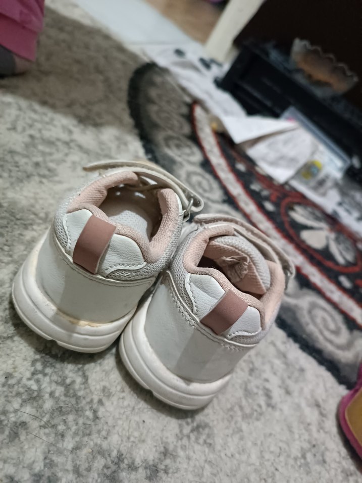 Kız Çocuk Beyaz Sneaker Cırtlı - Görsel 2