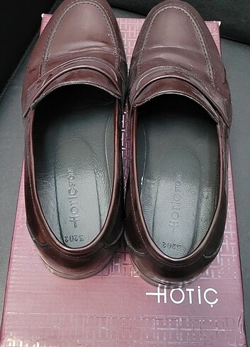 Hotiç 43 Numara Koyu Bordo Erkek Ayakkabı 0 Deri - Görsel 3