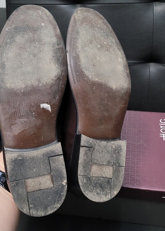 Hotiç 43 Numara Koyu Bordo Erkek Ayakkabı 0 Deri - Görsel 4