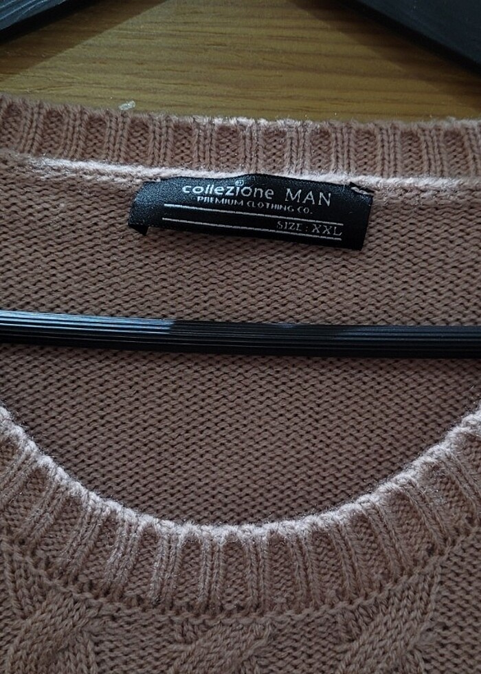 Erkek Gül Kurusu Renk XXL Beden Kazak (Collezione Marka) - Görsel 2