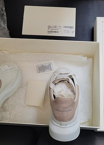 38,5 Beden beyaz Renk Alexander McQueen Kadın Sneakers 38,5 Numara White/Patchouli (El
