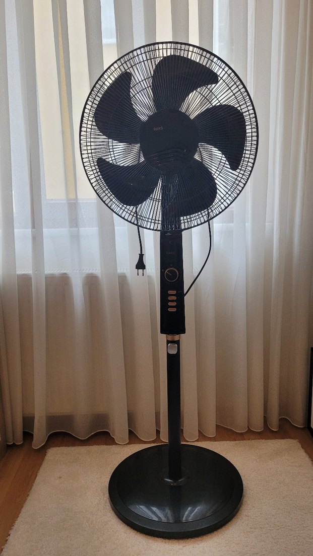 Siyah Vantilatör (Raks SF 16 MX Ayaklı Vantilatör 65 W) - Görsel 2