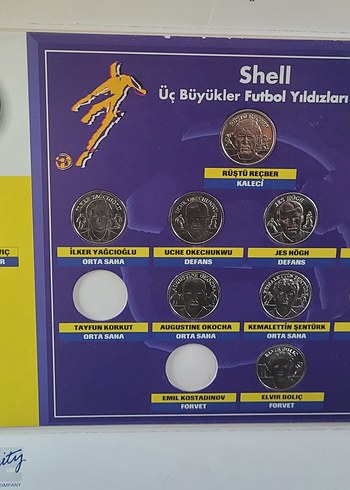 Shell 3 Büyükler Futbol Yıldızları 1997 Fenerbahçe Orij. Karton - Görsel 3