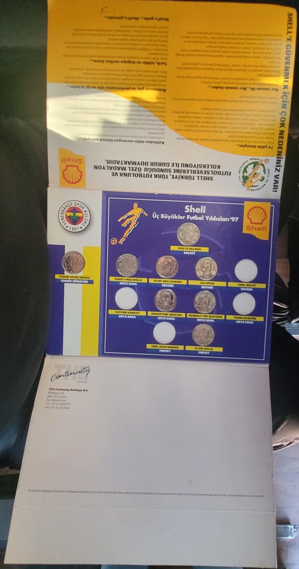 Shell 3 Büyükler Futbol Yıldızları 1997 Fenerbahçe Orij. Karton - Görsel 4