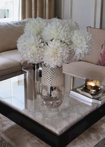 Süslemeli Cam Vazo (Paşabahçe) (Cam Ürün Elden Teslim,kargo yok) - Görsel 5