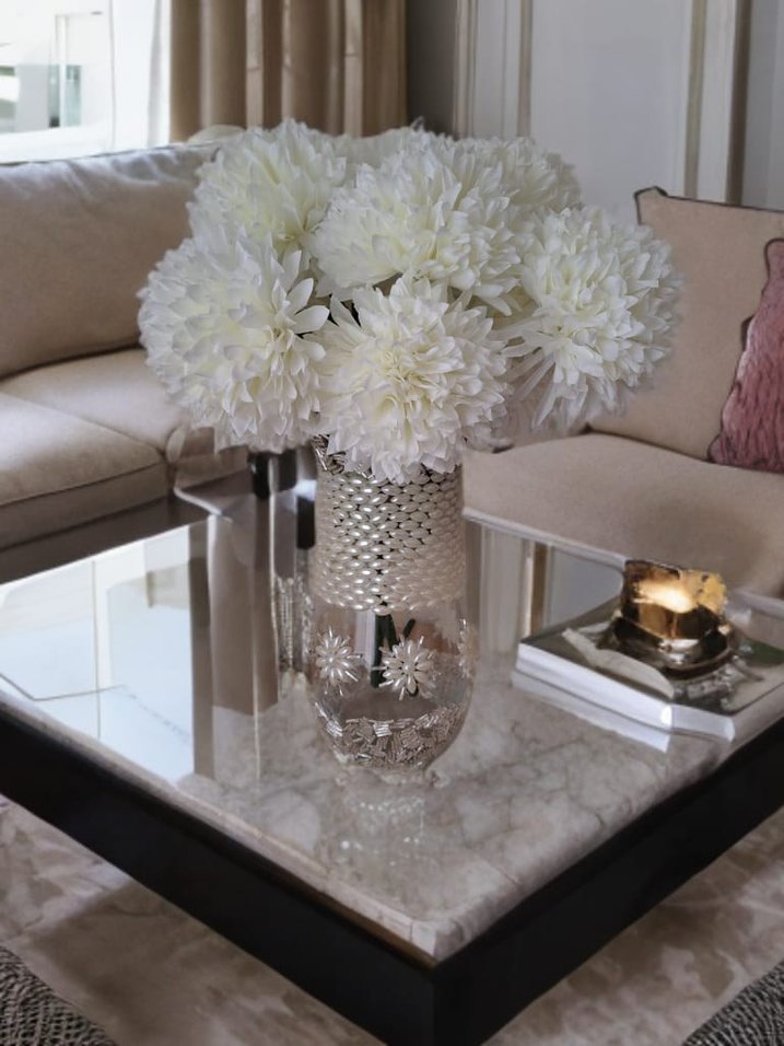 Süslemeli Cam Vazo (Paşabahçe) (Cam Ürün Elden Teslim,kargo yok) - Görsel 5