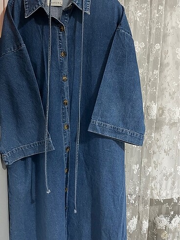 38 Beden lacivert Renk Manuka denim elbise