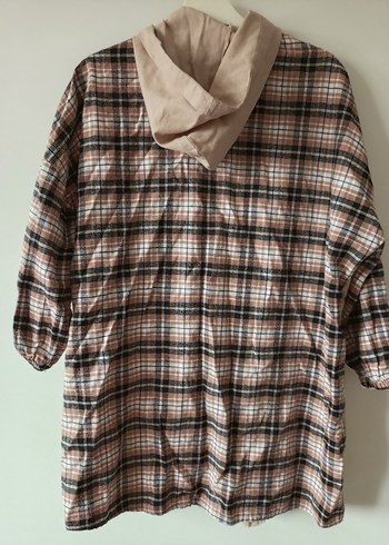 Bej Düğmeli Kadın Keten Gömlek - Görsel 2