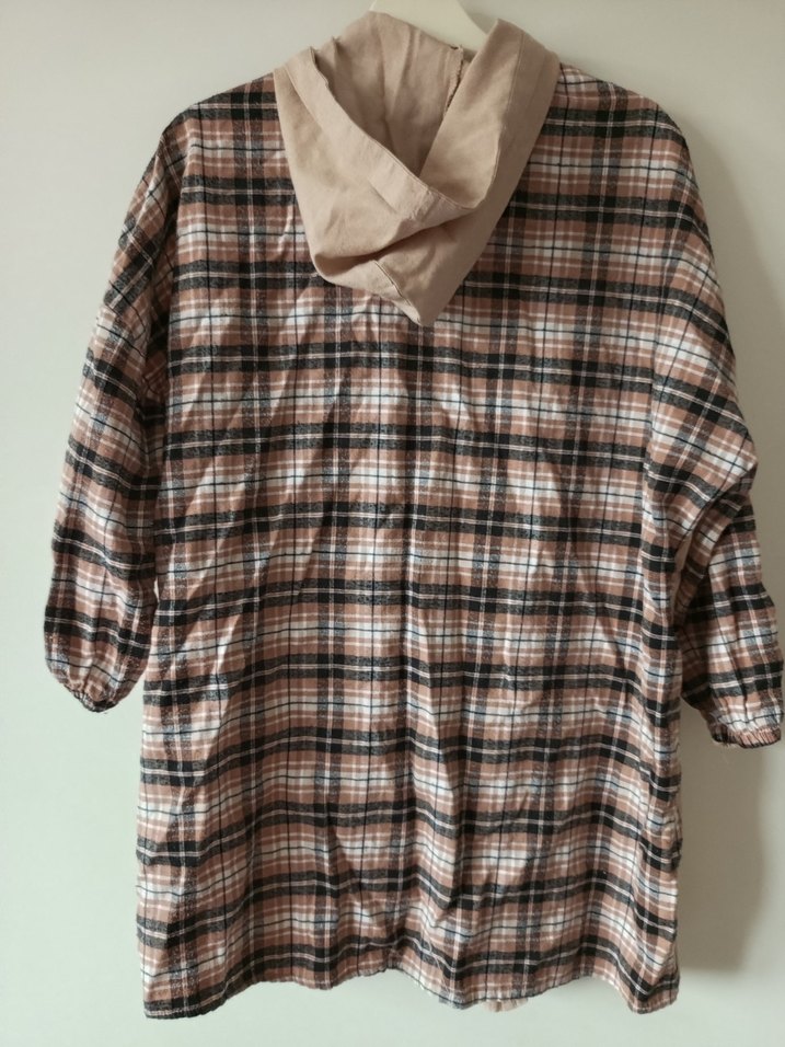 Bej Düğmeli Kadın Keten Gömlek - Görsel 2