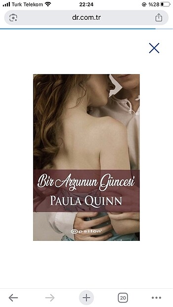 Yeni | 2 Adet Roman #Paulaquinn #Kitap