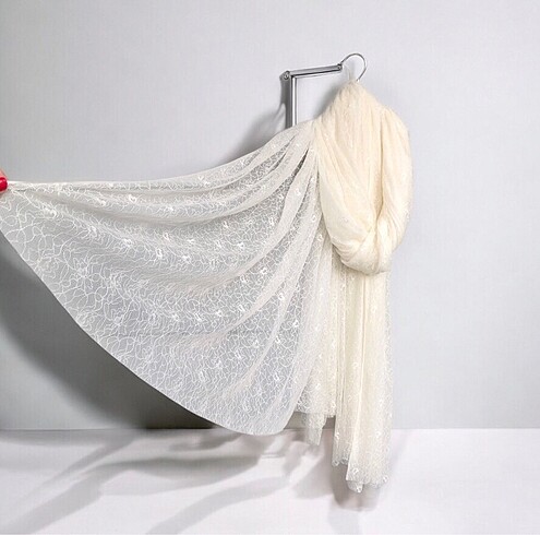 Çiçekli Gübür Abiye Tül 144 cm x 240 cm