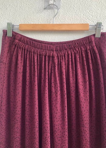 l Beden bordo Renk Kadın Şalvar Pantolon M L