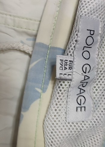 Bej Yaprak Desenli Erkek Mini Şort - Görsel 3