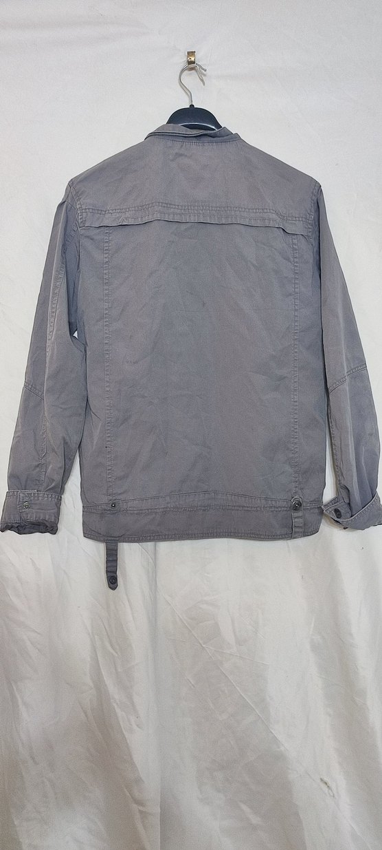 Gri Kot Erkek Çocuk Kemerli Ceket - Görsel 2