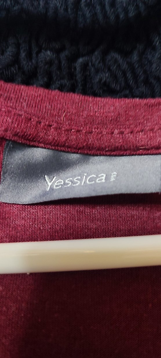 Bordo Baskılı Hamile Tişörtü, Uzun Kollu, Salaş - Görsel 3