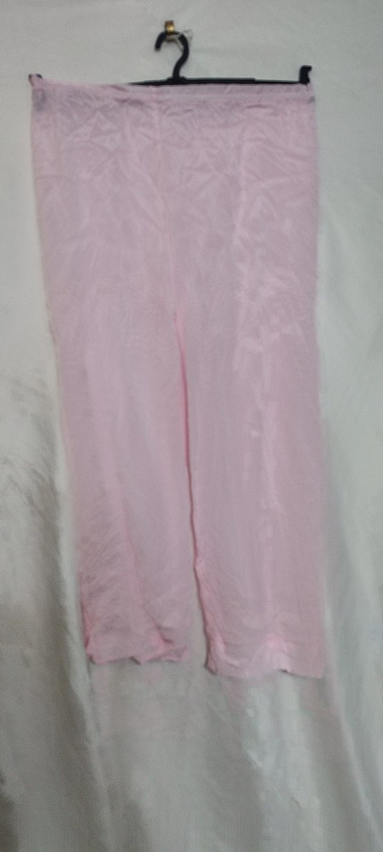 Düğmeli Pembe Keten Kadın Gömlek - Görsel 2