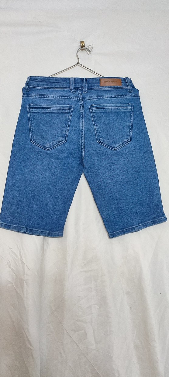 Kadın Lacivert Denim Mini Şort - Görsel 2
