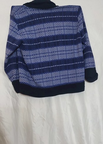 Erkek Çocuk Mavi Uzun Kollu Örgü Hırka - Görsel 2