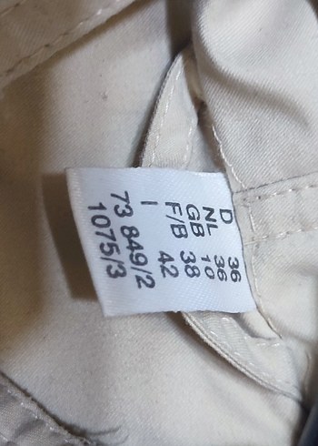 Düğmeli Gevşek Kesim Bej Midi Kadın Ceket - Görsel 3