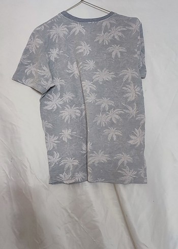 Gri Baskılı Erkek Kısa Kollu Tişört - Görsel 2