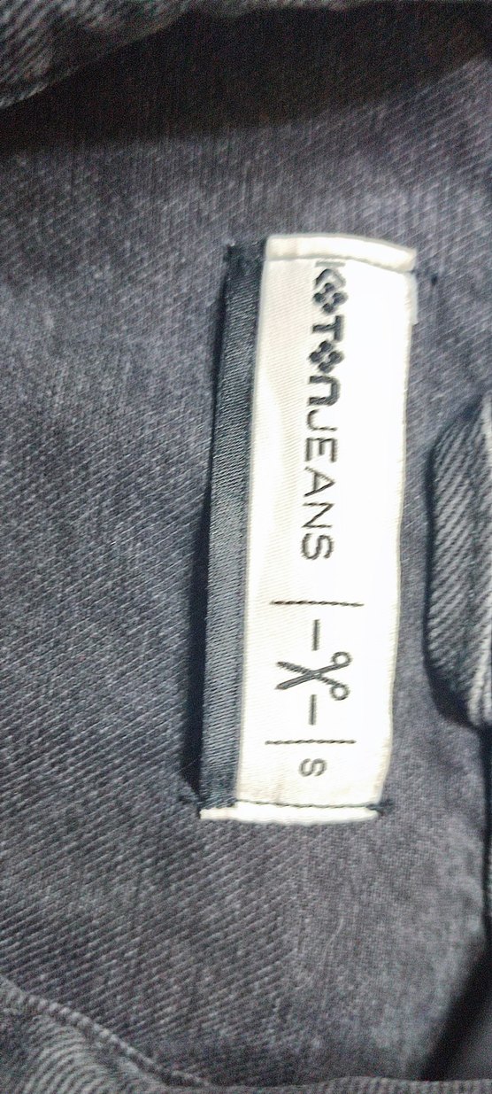 Gri Düğmeli Kadın Denim Ceket - Görsel 3