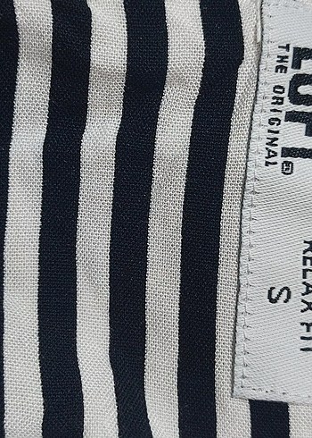 kadın Zebra Desenli Kısa Kollu Gömlek - Görsel 3